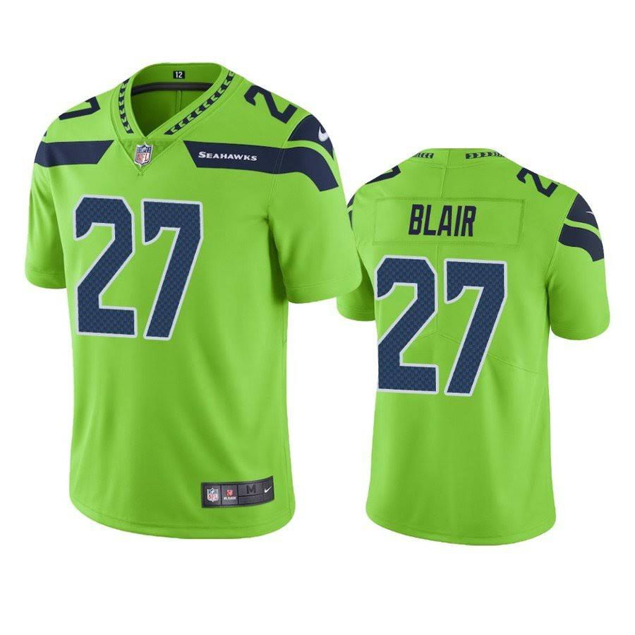 Men Seattle Seahawks 27 Marquise Blair Nike Green Vapor Limited NFL Jersey